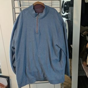 1/4 zip reversable sweatshirt